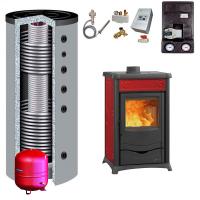 LaNordica Kaminofen wasserführend TermoNathalie DSA 8,7 kW + Hygienespeicher Komplettpaket
